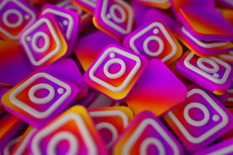 Vários imagens de ícones do instagram