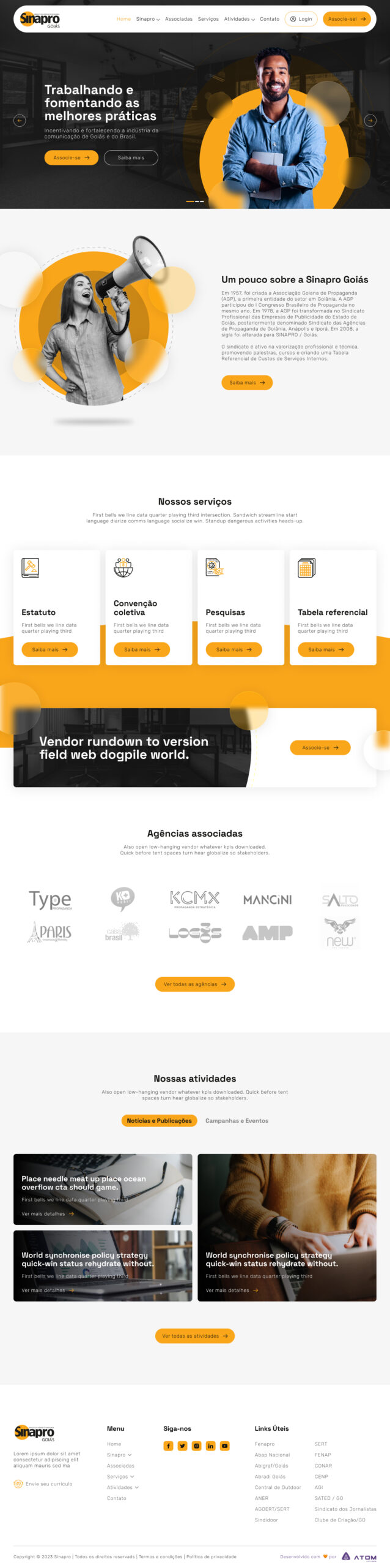 Novo Site Sinapro GO - Atom Digital